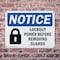 Signmission Lockout Power Before Removing Guards OSHA Notice Sign, Plastic, 10in W x 7in L, 2PK OS-2PACK-NS-P-710-L-15903 - alternate 5